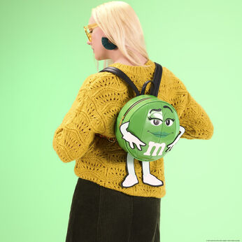 Loungefly x M&M'S Green Character Cosplay Chocolate Scented Mini Backpack, Image 2